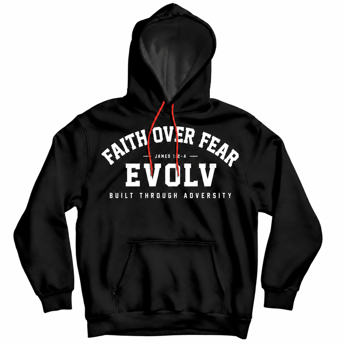 "FAITH OVER FEAR" HOODIE - BLACK