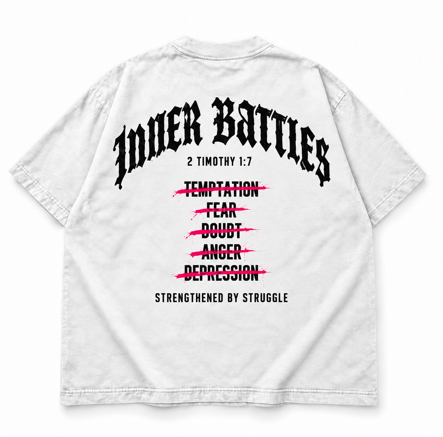 "INNER BATTLES" T-SHIRT - WHITE